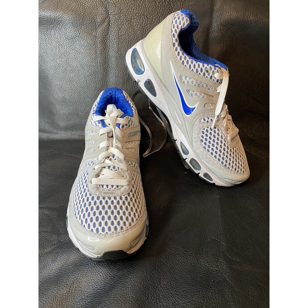 Nike Mens Air Max Tailwind 396036-101 White/Blue Mesh 2009 Running Shoes Sz 8.5